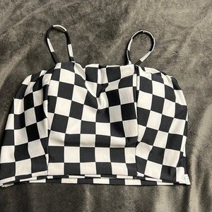 Cropped plaid, made in Brazil